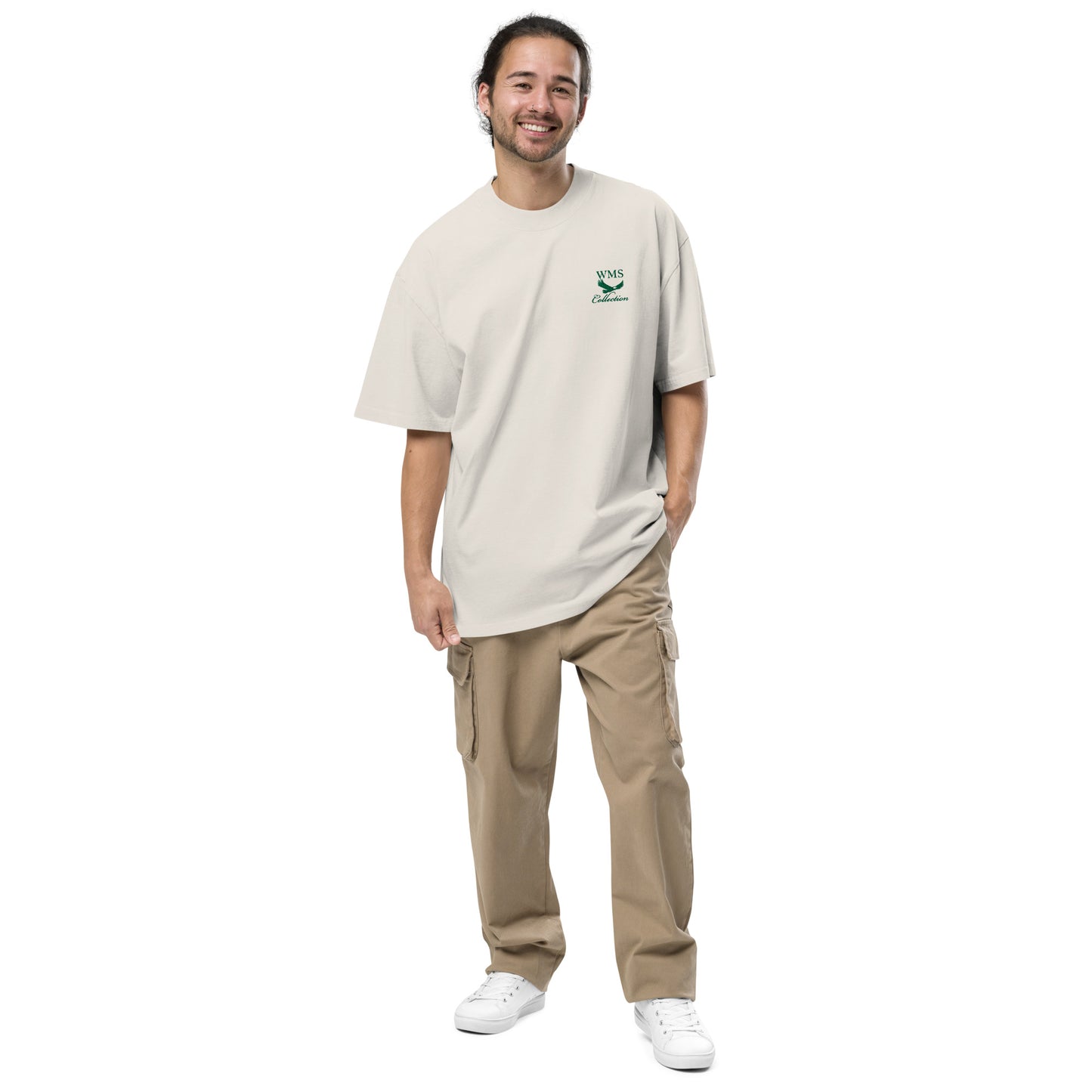 Oversized (Green) Faded T Shirt