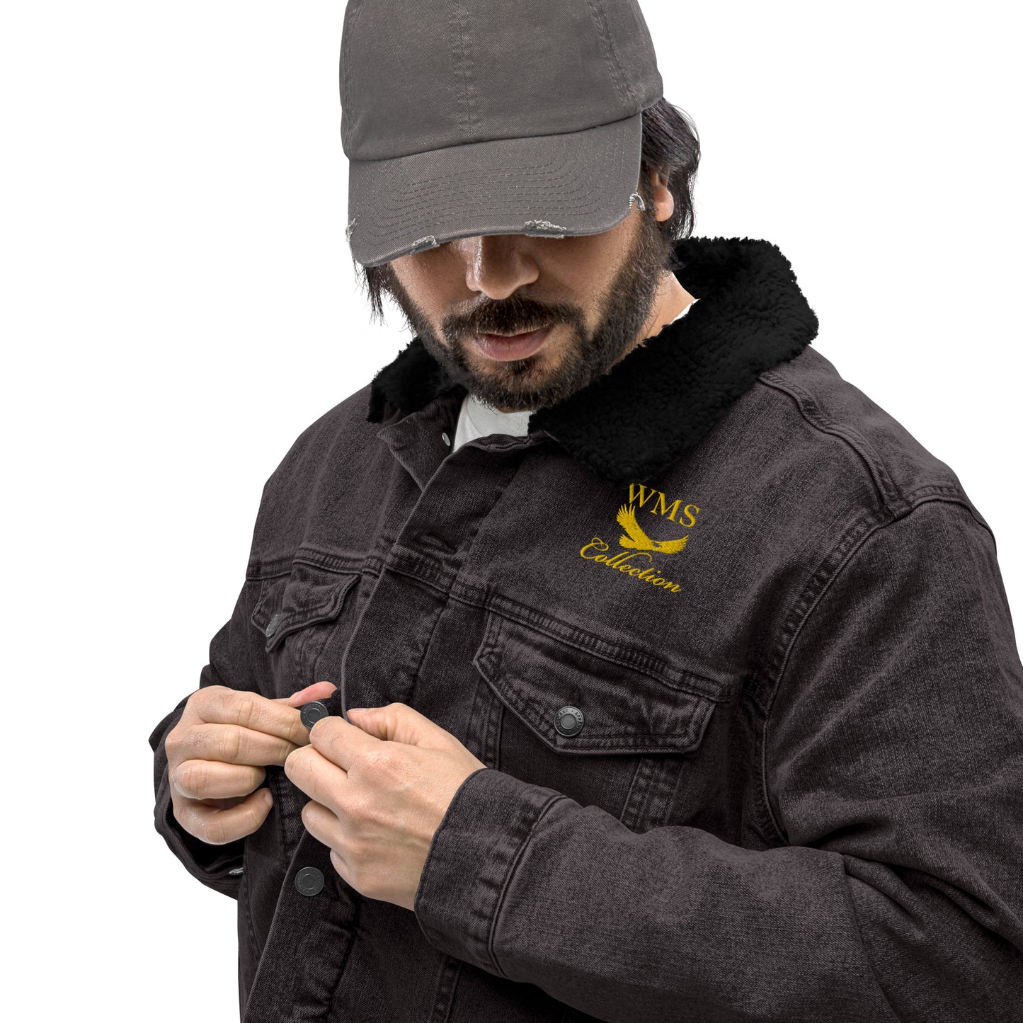 Denim (Gold) Sherpa Jacket