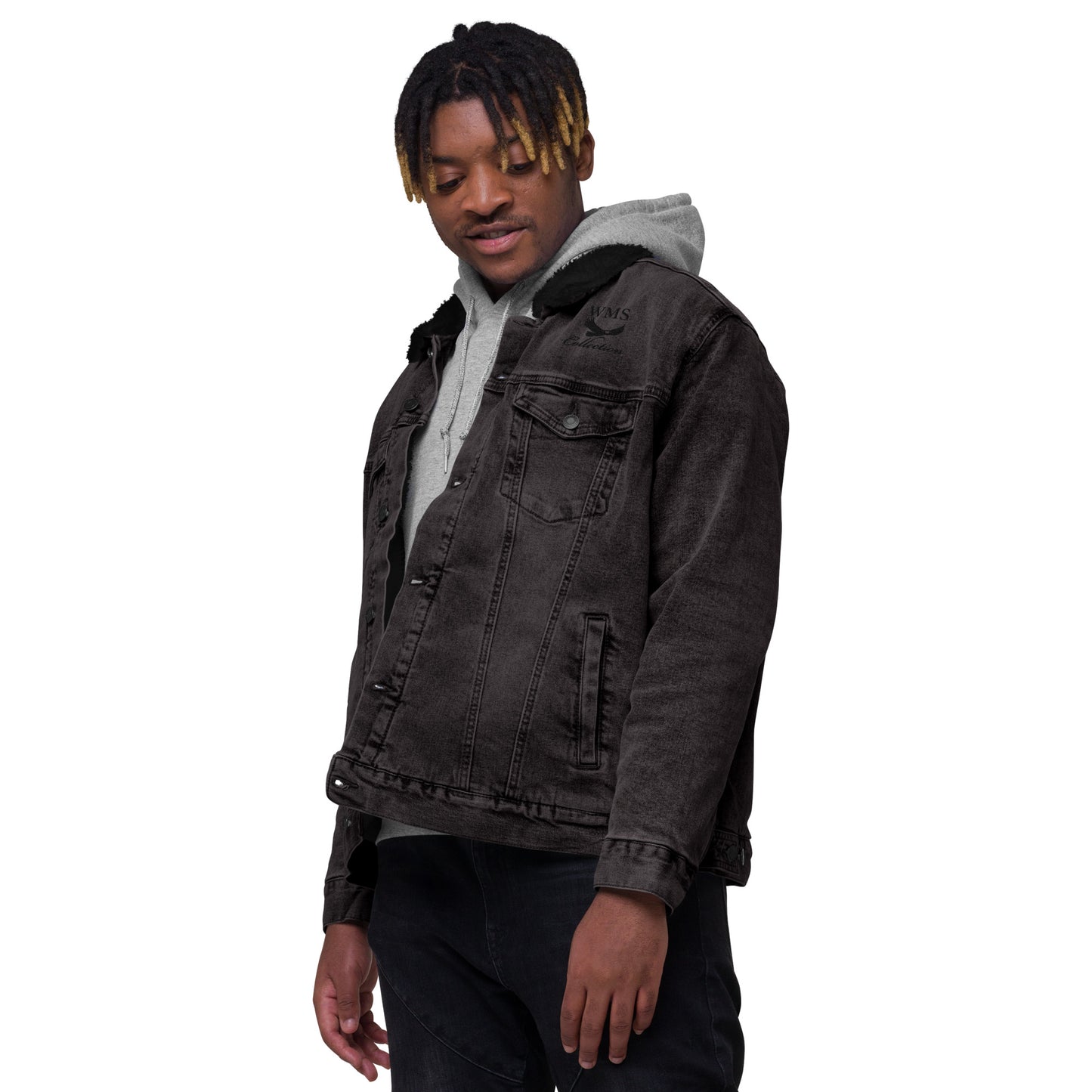 Denim (Black) Sherpa Jacket