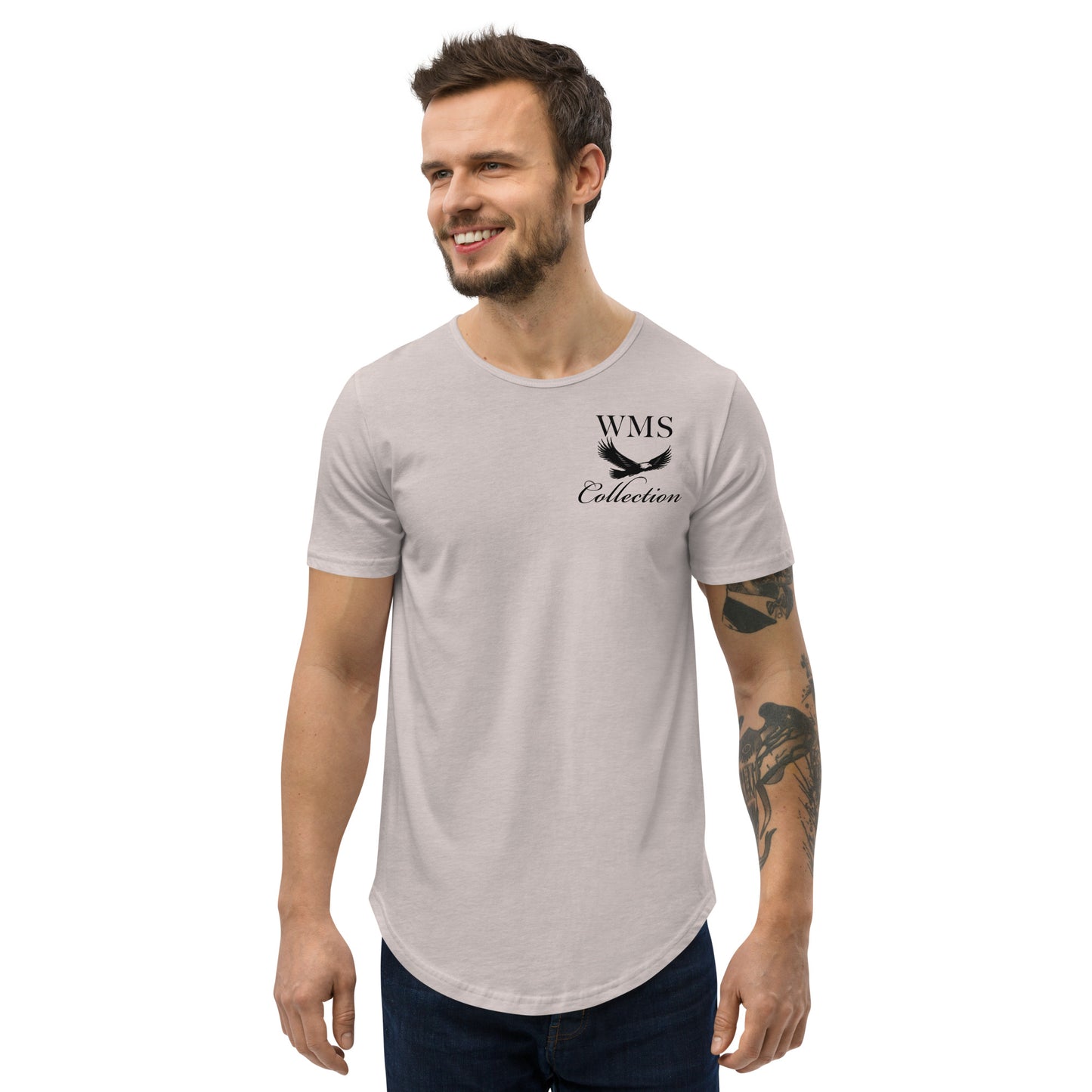 Men's Curved Hem T Shirt