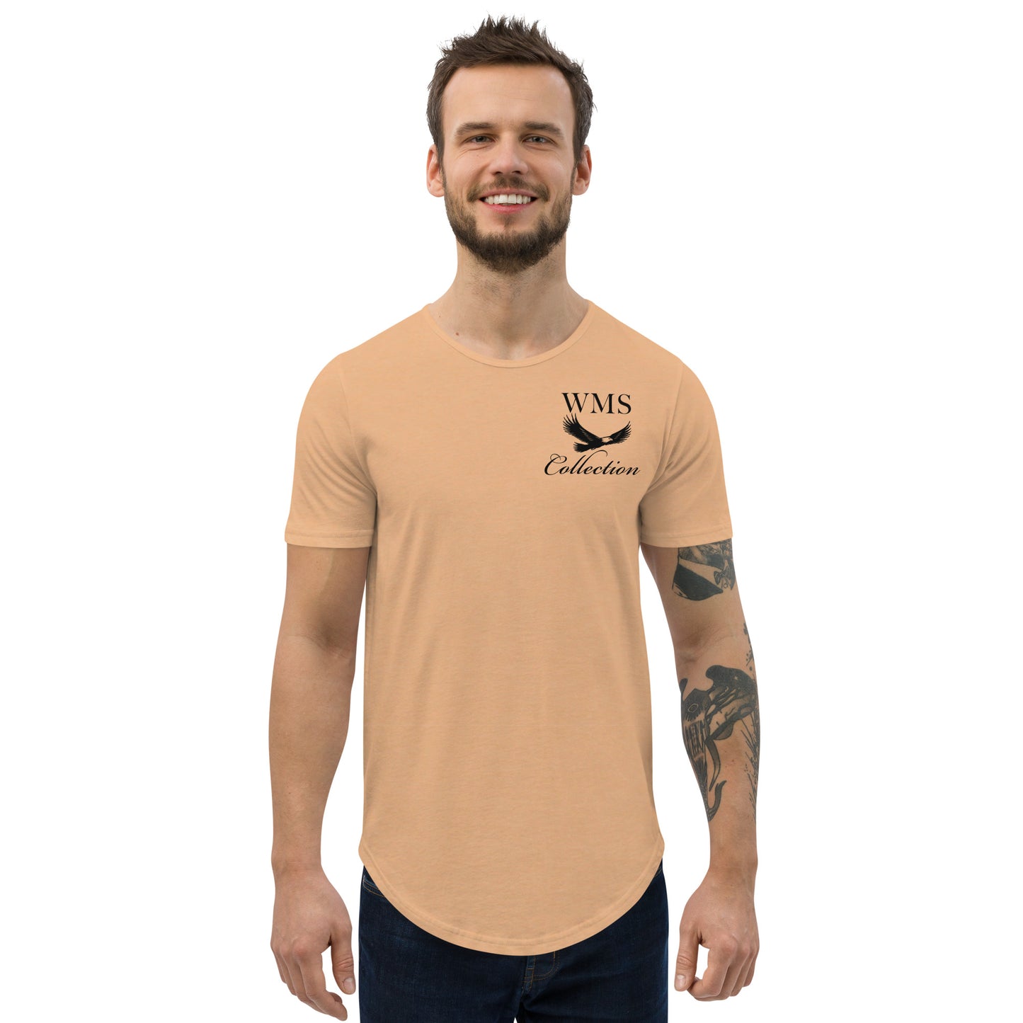 Men's Curved Hem T Shirt