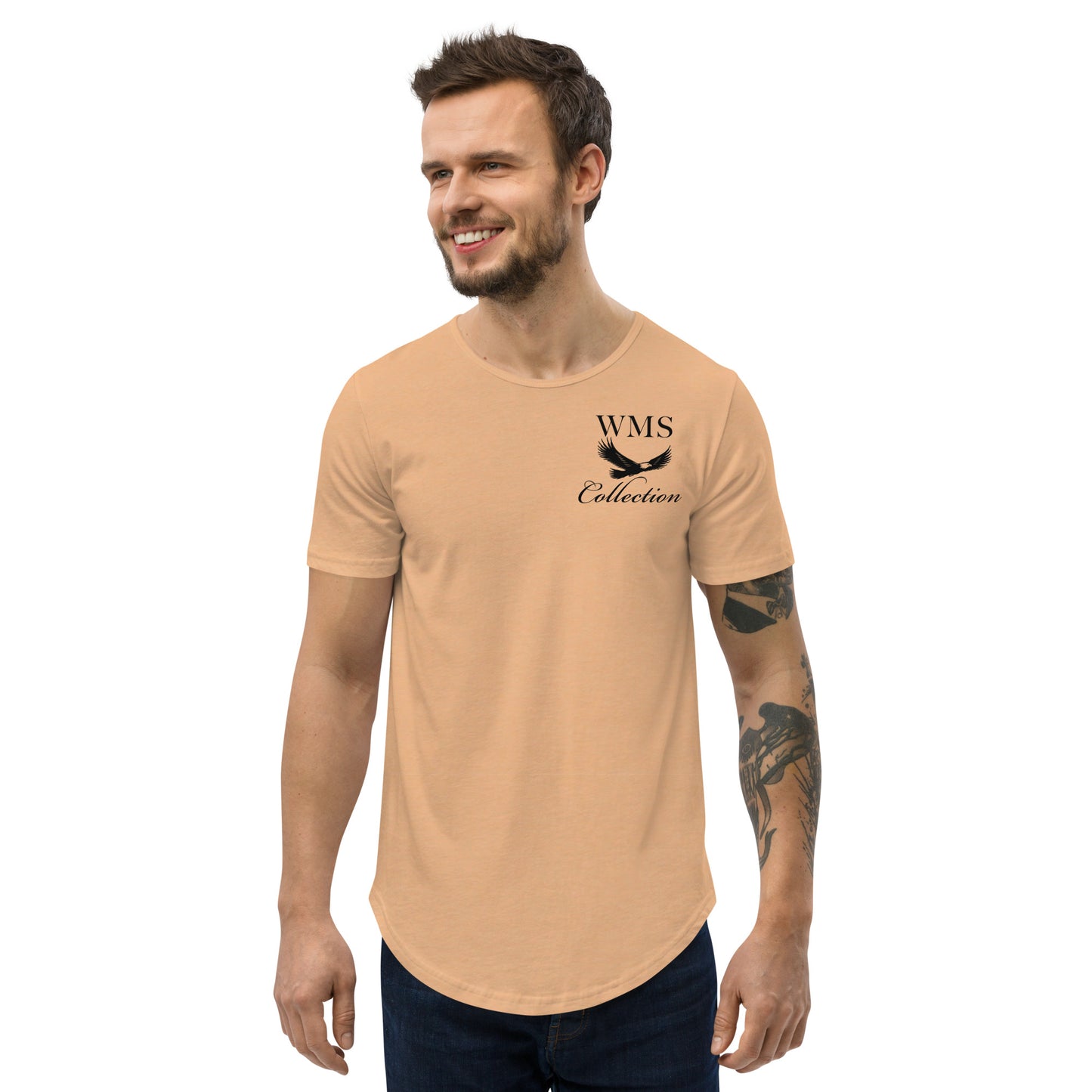 Men's Curved Hem T Shirt