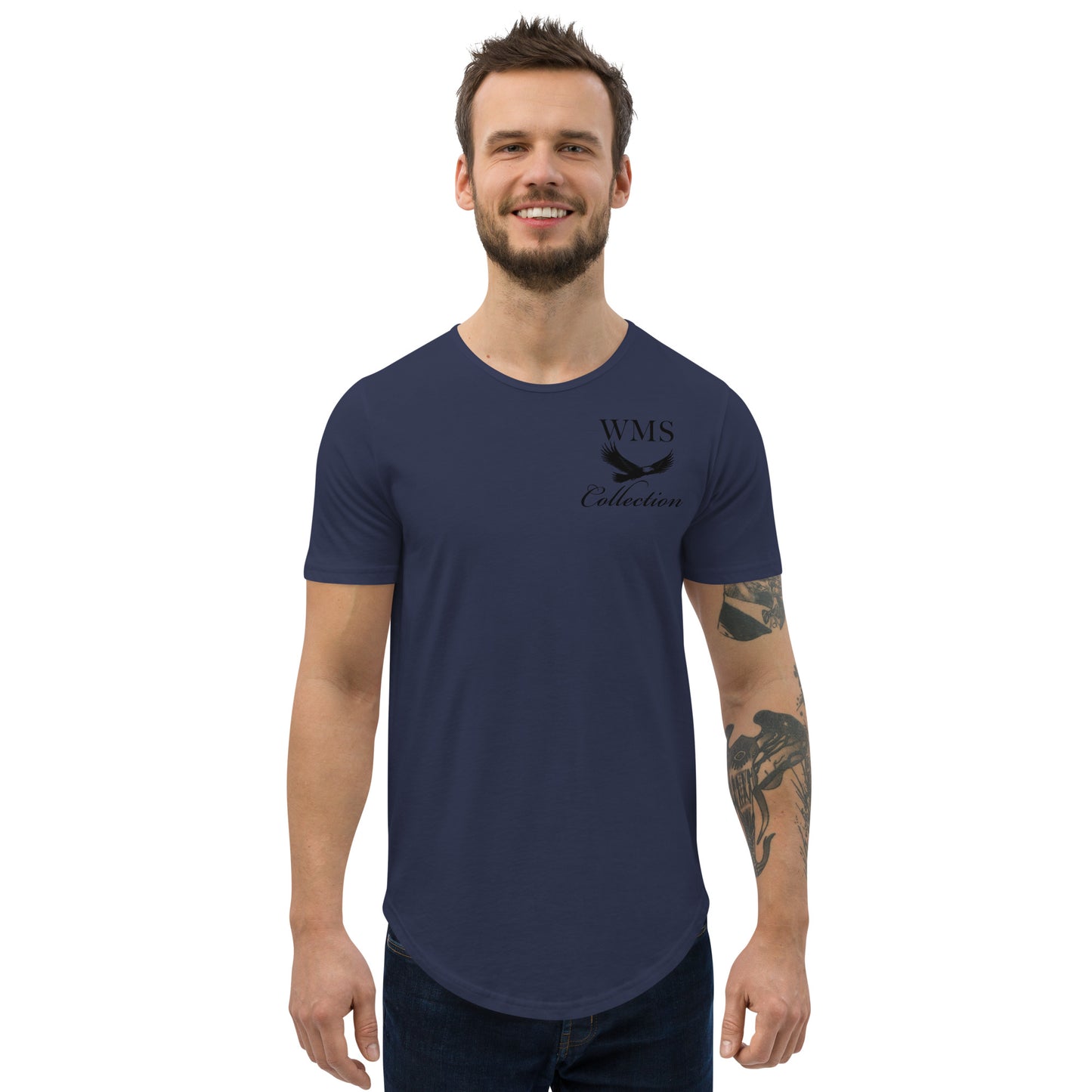 Men's Curved Hem T Shirt