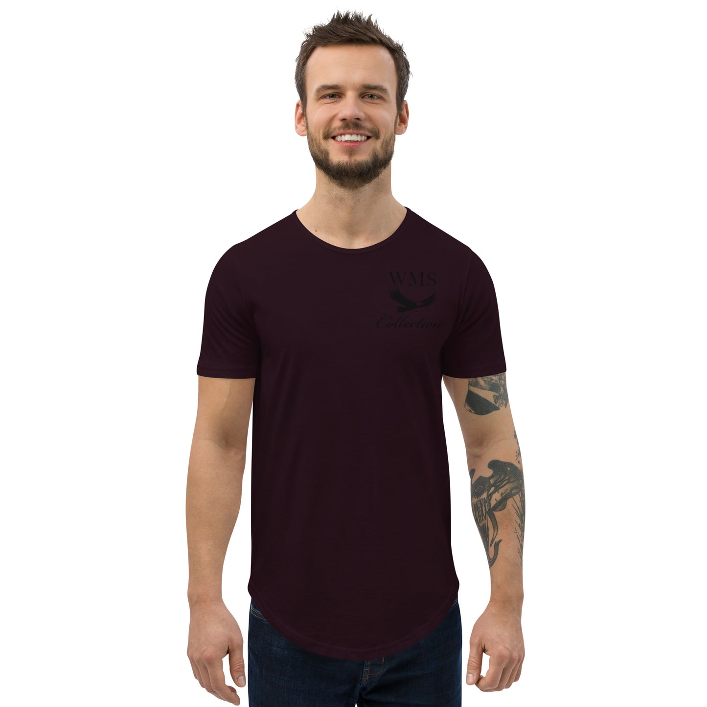 Men's Curved Hem T Shirt