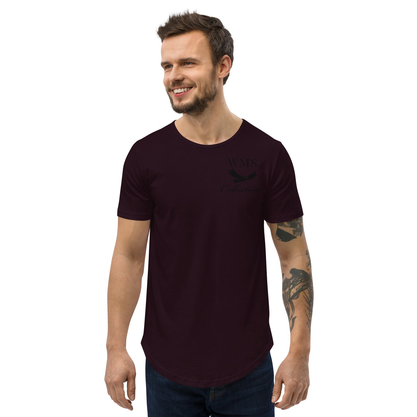 Men's Curved Hem T Shirt