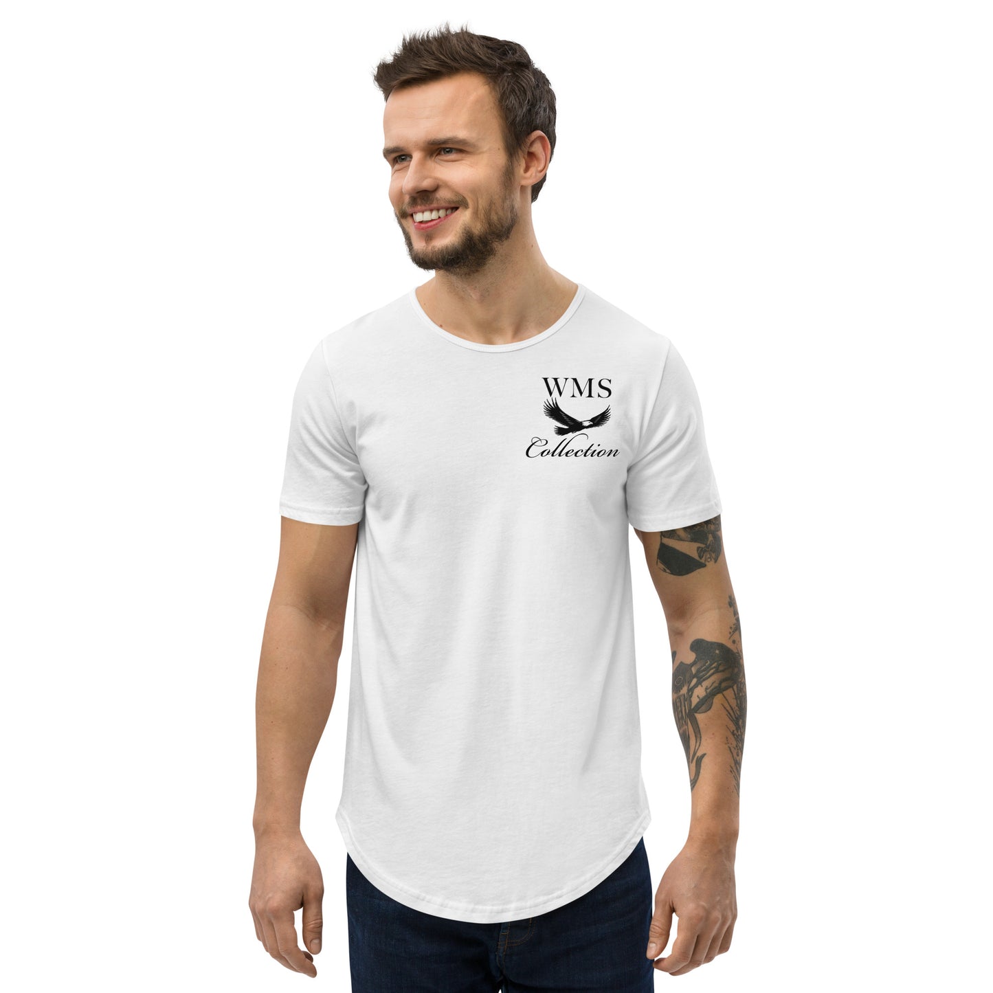 Men's Curved Hem T Shirt