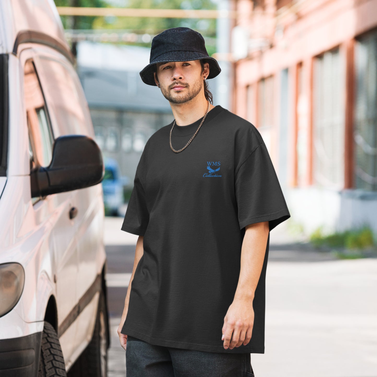 Oversized (Blue) Faded T Shirt