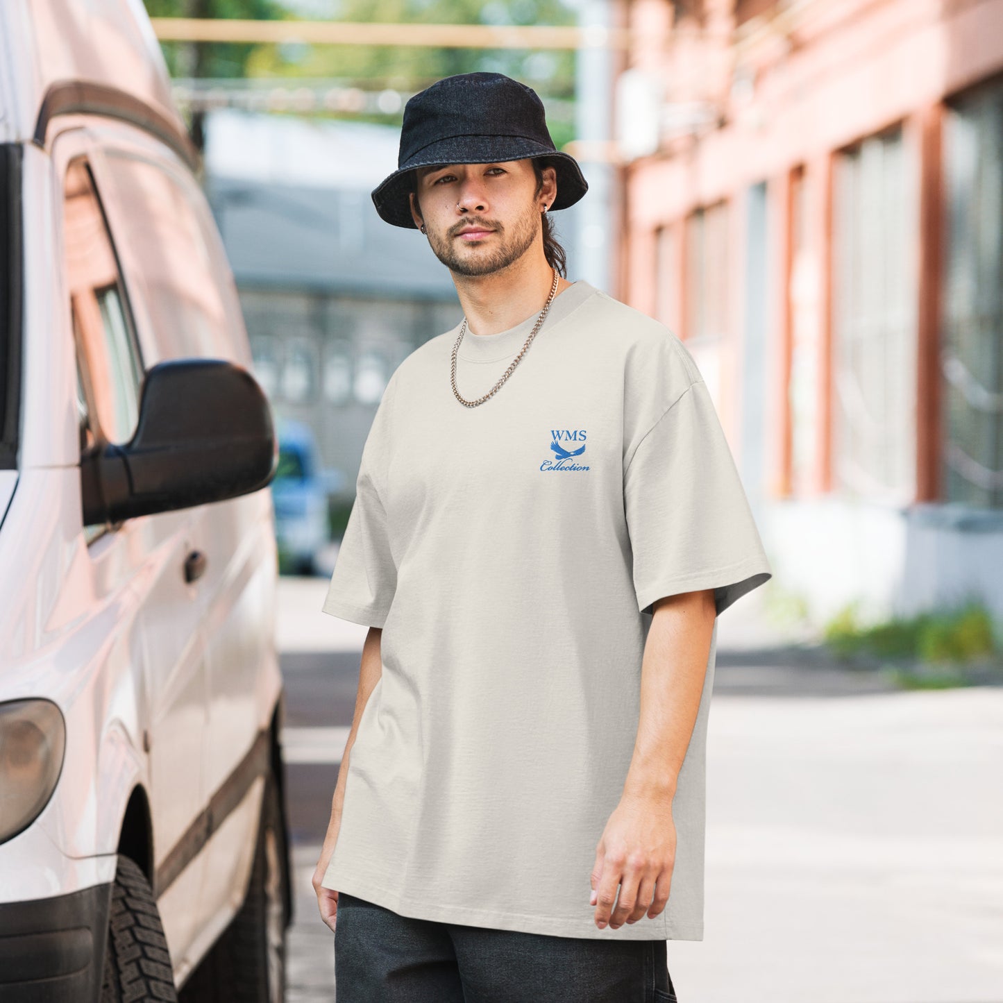 Oversized (Blue) Faded T Shirt