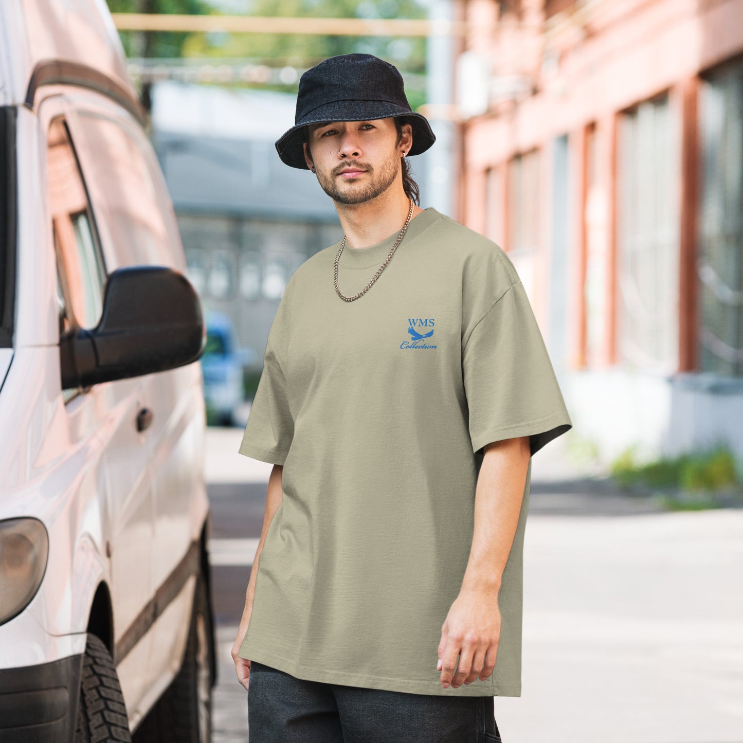 Oversized (Blue) Faded T Shirt