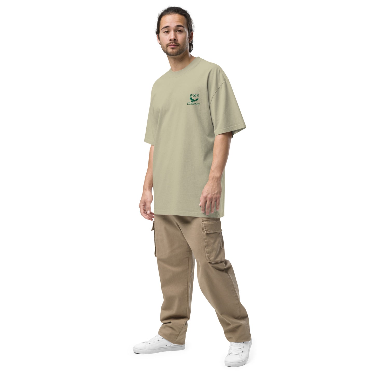 Oversized (Green) Faded T Shirt