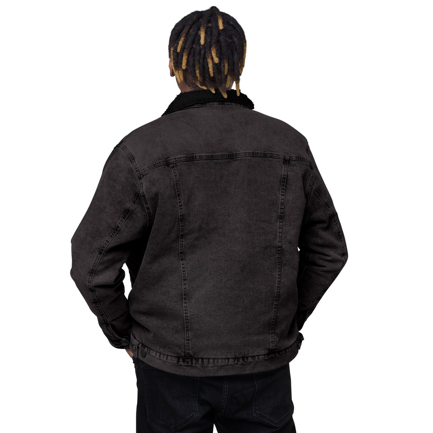 Denim (Black) Sherpa Jacket