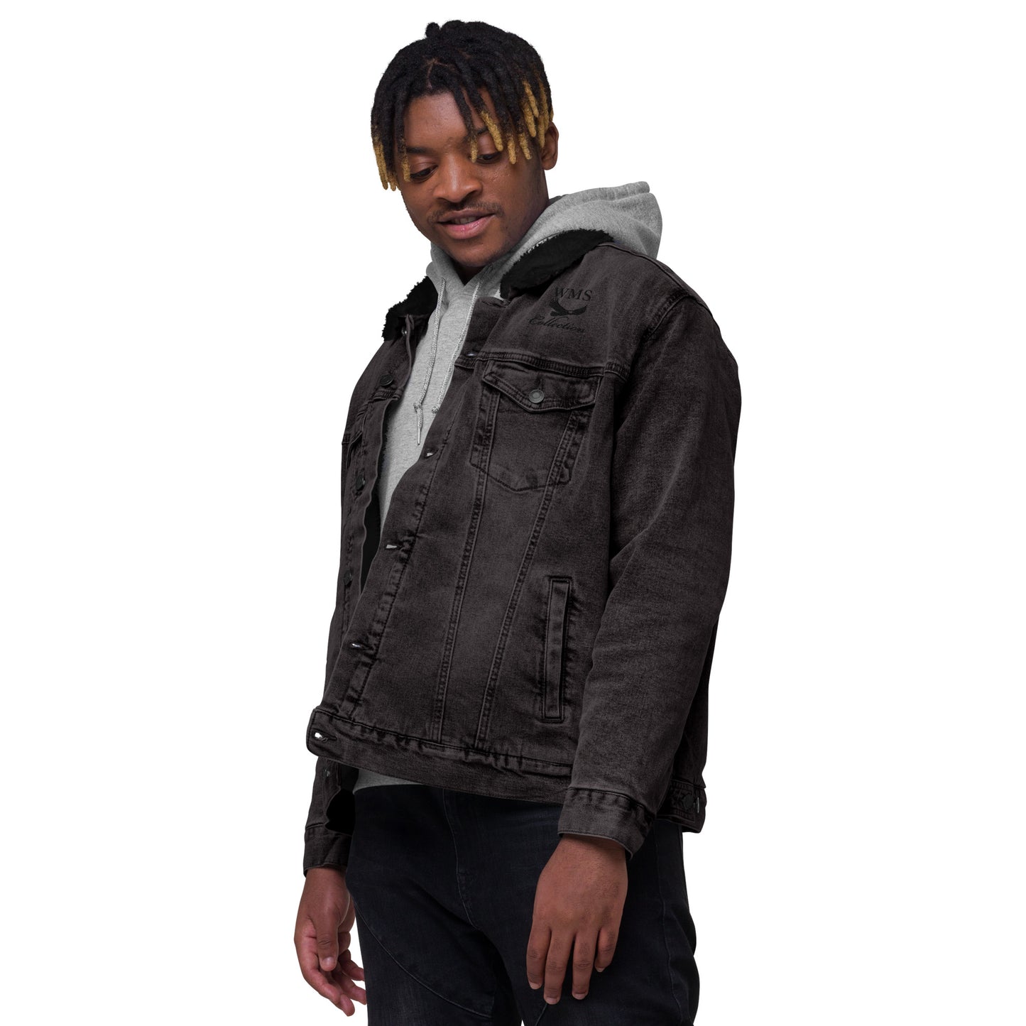 Denim (Black) Sherpa Jacket