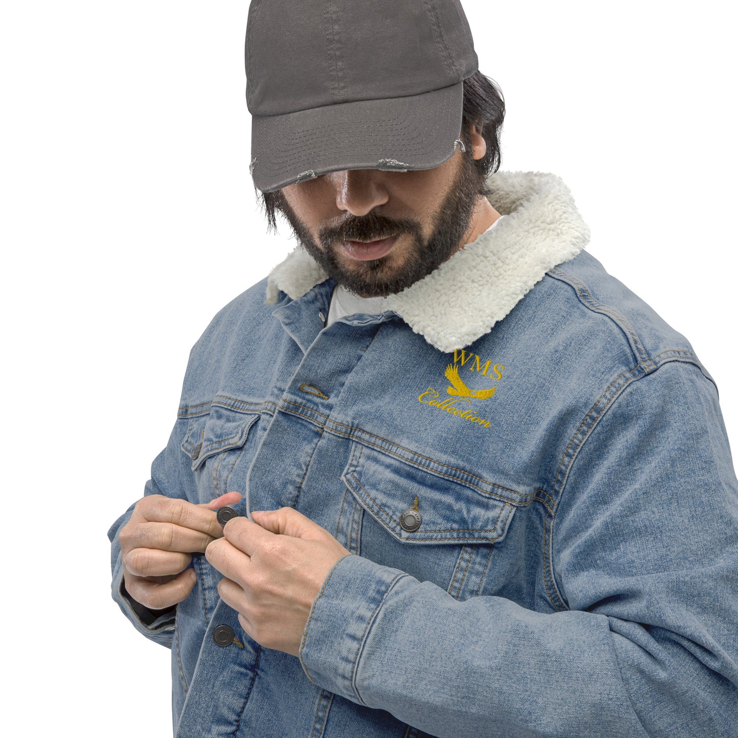 Denim (Gold) Sherpa Jacket