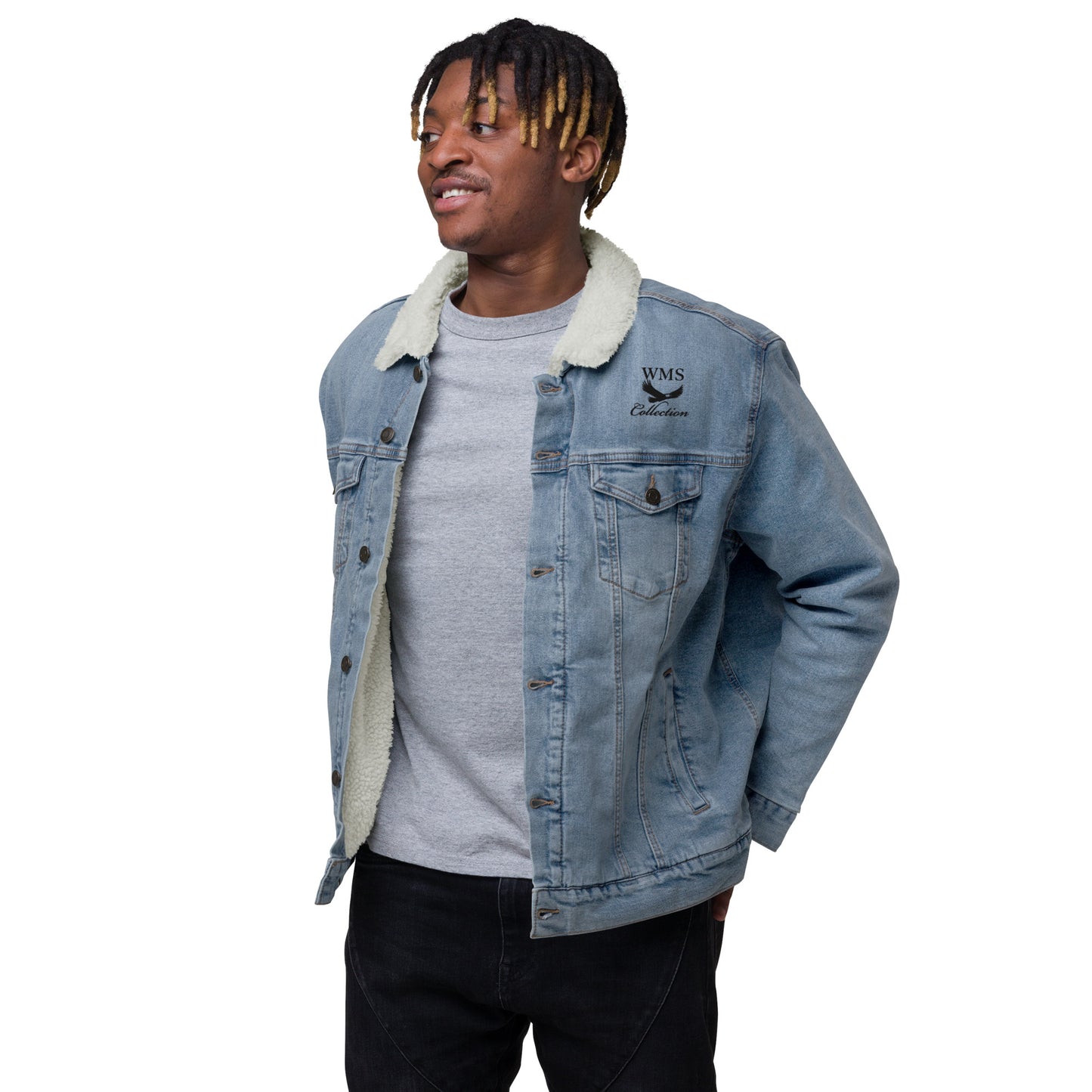 Denim (Black) Sherpa Jacket