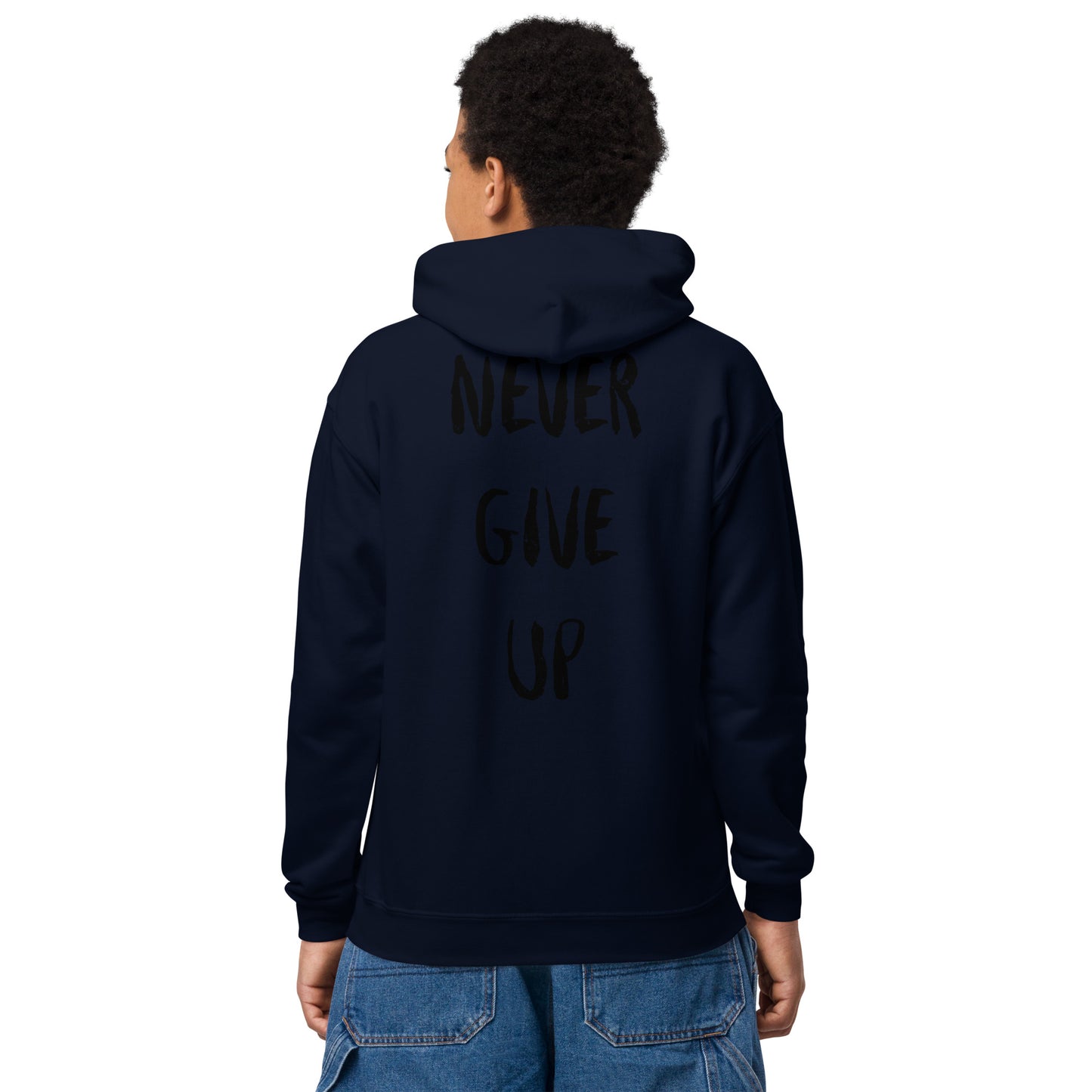 Never Give Up (Youth) Unisex Hoodie