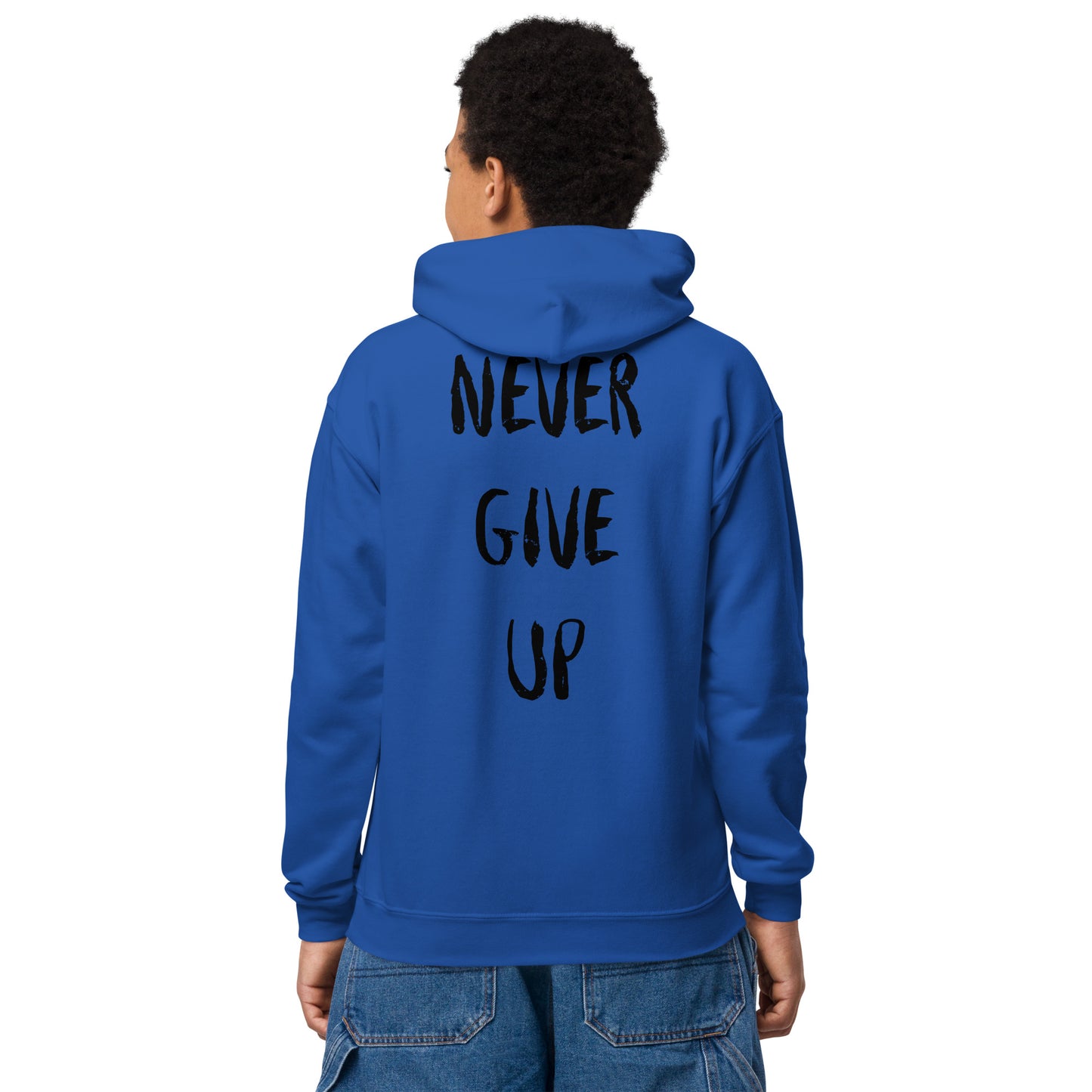 Never Give Up (Youth) Unisex Hoodie